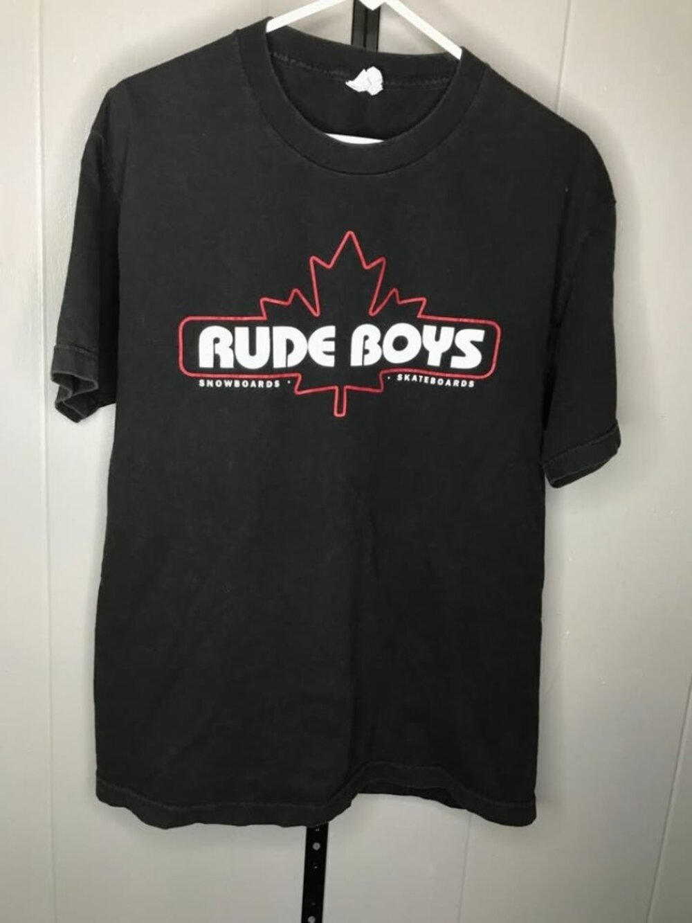 Vintage Y2K Rude boys snowboard skateboard grunge skate t shirt sz LG